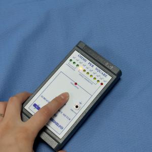 3mm Diamond Lattice Carbon Grid 145gsm Knitted Anti Static Fabric Blue