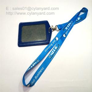 Sublimation transfer print lanyard with plastic breakaway buckle