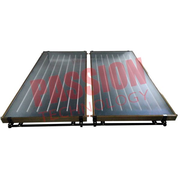 Quality Copper Pipe Blue Film EPDM Flat Plate Solar Collector For Large Heating Project wholesale