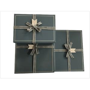 Cheap Intricately Patterned Rigid Paper Boxes With Bow Custom Set For Exquisite Gifts for sale