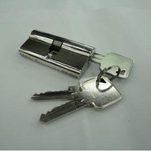 60mm Euro Profile Double Brass Cylinder with 3 brass normal keys