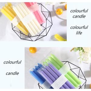 European Colored Long-Rod Candle Holiday Decoration Power Failure Emergency