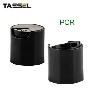 China PCR 24/410 Black Disc Caps Bottle Cap For Shampoo Lotion Products on sale
