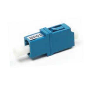 fiber optic  LC Single Mode 10dB  Attenuator Local Area Networks application Wavelength 1260 to 1620nm  blue color