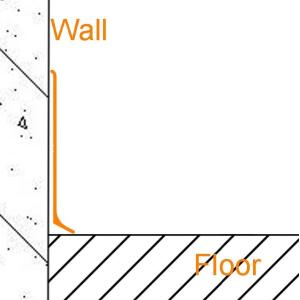 Matt Silver Skirting Board Profiles Wall To Floor Anodizing Surface