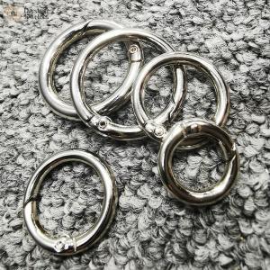 Metal Snap Hooks Clip Buckle Spring O Rings For Keychains Bag Purse Handbag