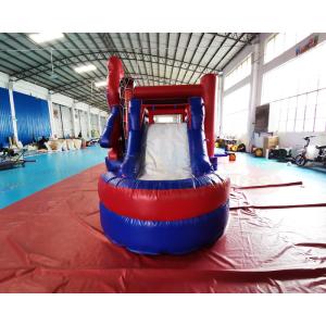 Customized Size Spider Man Inflatable Water Slide With Pool