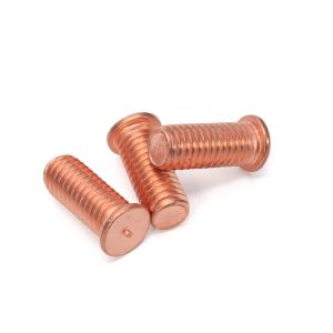 M8 Model GB Standard Custom Red Copper Hex Head Bolts with Zinc Plated Welding