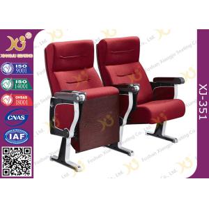 University Classroom Fabric Cover Foldable Theatre Seating With ABS Tablet