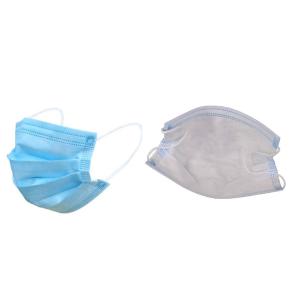 China Blue And White 3 Ply Disposable Face Mask Preventing Coronavirus CE Approved on sale