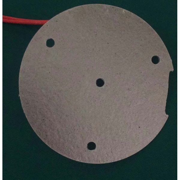 2D Fabricated Round Rigid Muscovite Mica Sheet Heating Plate For Electric Heater