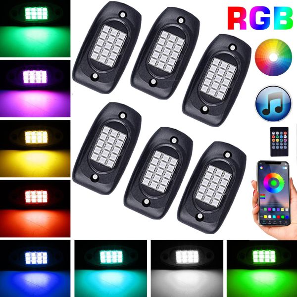 Quality Remote Control LED RGB Rock Lights Durable Stable For Motorcycle wholesale