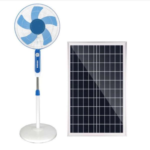 Quality Phosphate Battery 15W 24000mah Solar Pedestal Fan Remote Control wholesale