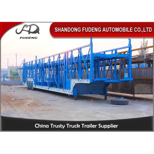 Quality Steel Chassis Automatic Car Carrier Trailer Double Axles Double Floor wholesale