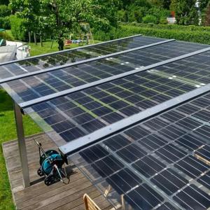 Bifacial Dual Glass Custom Solar Panels Transparent Photovoltaic Crystalline