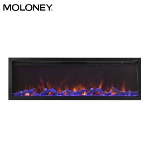 720mm Built-In Slimline Modern Electric Fireplace With Realistic Flame LED
