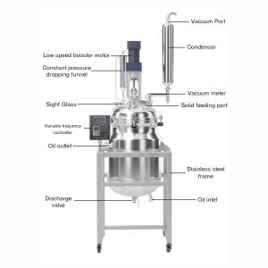 10L Laboratory Hydrogenation Catalytic Reactor Safe Double-Layer Stainless Steel