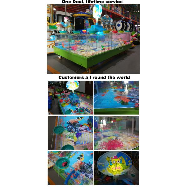 Indoor Amusement Water Kids Fish Game Machine / Pond Entertainment Equipment