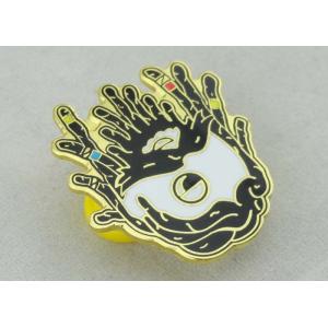 Hands Shape Lapel with Zinc Alloy Imitation Hard Enamel Pin And Gold Plating