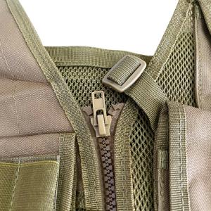 Multi-functional Khaki/Tan Protective Vest with Multiple Pouches and Mesh Liner