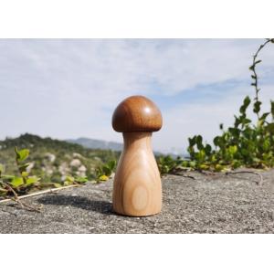 Cheap Mushroom-Shaped Adjustable Salt &amp; Pepper Grinder With Ceramic Core And Wood Jar for sale