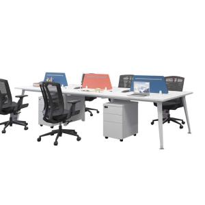 White Commercial Office Desk Furniture Modular Office Table For Workstations
