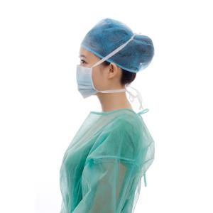 9*18cm Non Irritating Disposable Face Mask With Nonwoven Ties