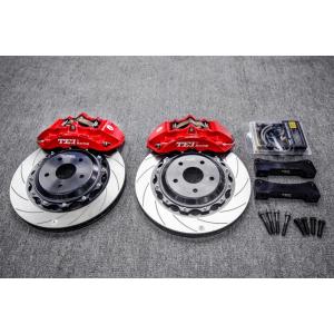 Cheap TEI Racing BBK For Toyota Camry Installed Big Brake Kits 4 Piston Calipers P40NS for sale