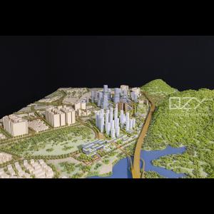 HUAYI Architecture Mockup Model Urban Planning Model 1/1500 Shenzhen Meilin