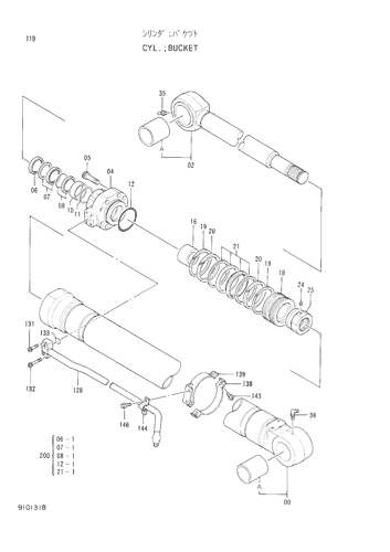 New Kit Sealing 9103844 HIT-9103844 Fits Hitachi Bucket Cylinder