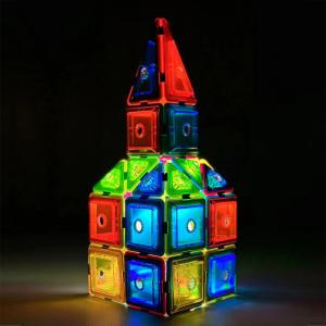 Cheap Tower Shapes Magnetic Blocks Set Assembling Accessories With Strong Magnets for sale