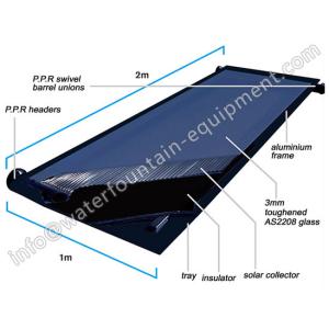 Rigid Inground Swimming Pool Heaters With Solar Controller 1.6m X 0.7m X 0.07m