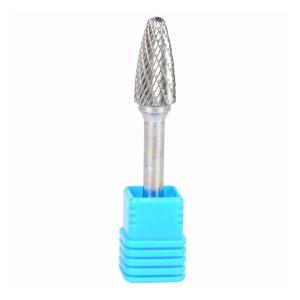 Double Cut Tree Shape with Radius End 6mm Shank Diameter Tungsten Rotary Carbide