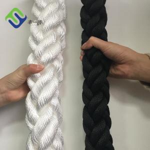 China 80mmx220m Polyester Braided Rope Braided 8 Strand High Tenacity Rope on sale
