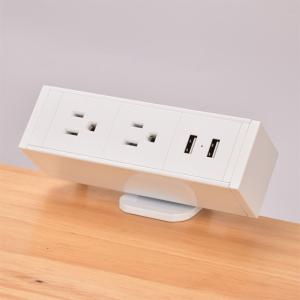 America Desktop Clamp Power Strip 2outlet and 2USB ETL passed