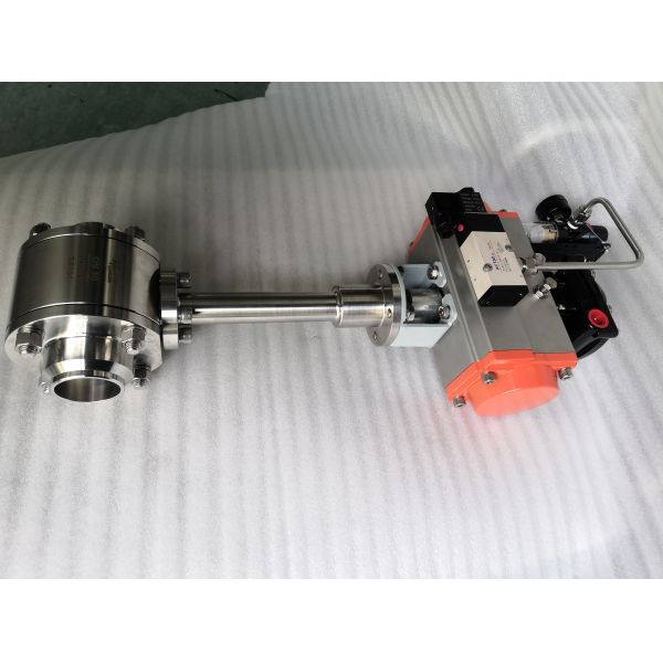 DN50 Ball Cryogenic Pneumatic Valve Low Temperature
