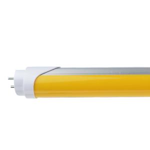 Wide Voltage T8 Anti-Mosquito LED Yellow Cover Light Triac Dimmable 20W 23W No Wavelength Below 500nm