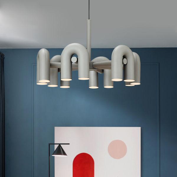 Post modern creative U-shaped living room pendant lamp Cirkus Chandelier(WH-MI-171)