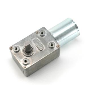 JGY370 12V DC Motor High Torque Worm Gearbox With Worm Gear