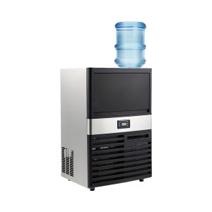 Commercial Cube Ice Machine with Bottled Water Featuring Easy to Clean Eesign and Energy Operation Suitable for Restaurants Hotels and Cafes