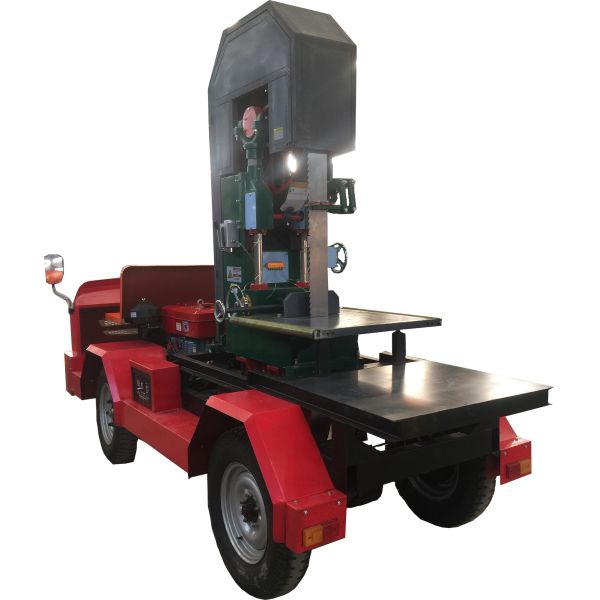 Quality Mobile type diesel portable sawmill wood log cutting machinery /Vertical Cutting bandsaw wholesale