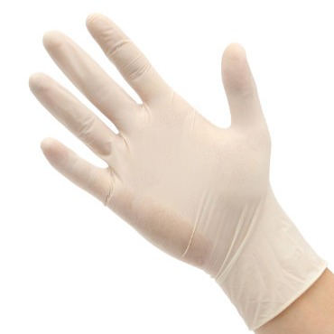 Quality Abrasion Resistant White Disposable Nitrile Hand Gloves wholesale