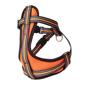 Cheap Reflective Pet Dog Harness And Leash No Pull Reversible Padded Adjustable Step In Mesh for sale