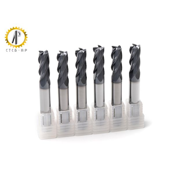 HRC 58 Solid Carbide End Mill With TiAlN Coating