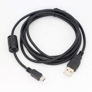 1m Digital Camera Magnetic Ring Mini USB Data Charger Cable with Ferrite