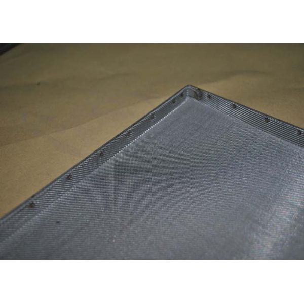 Food Grade SS Oven Wire Mesh Tray For Food Baking , Polishing Processing