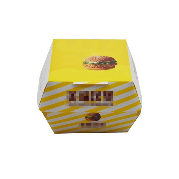Quality Custom-Made Takeout Paper Rigid Containers For Hamburgers Food Package Matt Lamination UV Also False Eyelashes Socks wholesale