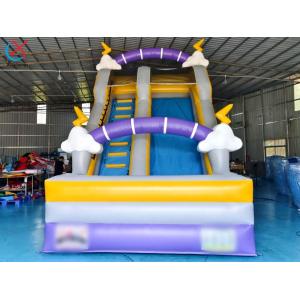 Supplier Commercial Cloud Lightning Inflatable Slide Inflatable Dry Slides