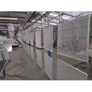 China White Powder Coated Expanded Metal Mesh for Wall Facades on sale
