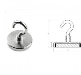 Quality Hooks Colorful NdFeB Pot Magnet Decorative Magnetic Hook wholesale